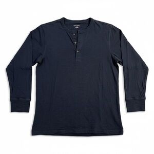 UNTUCKit Yannick Navy Long Sleeve Henley Shirt Men’s Large